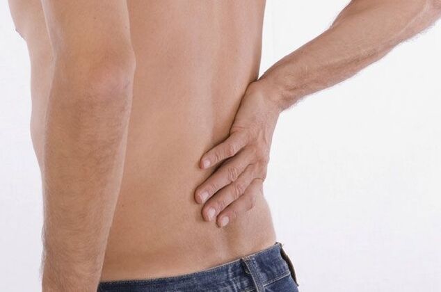 bolečine v hrbtu z osteohondrozo